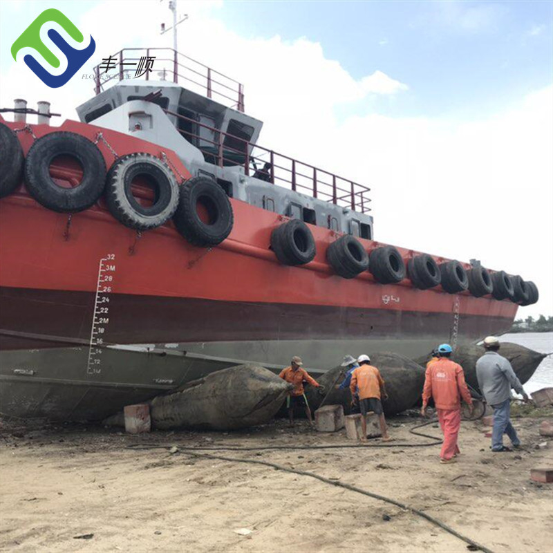 Natural Rubber Ship Launching Airbags Inflatable For Huge Structure
