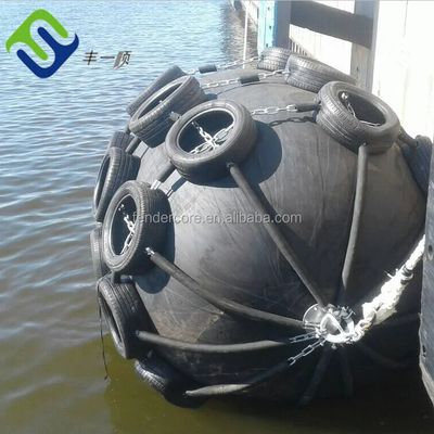 Diametro 0,3-4,5m Fender marino pneumatico in catena e pneumatici tipo rete o fionda